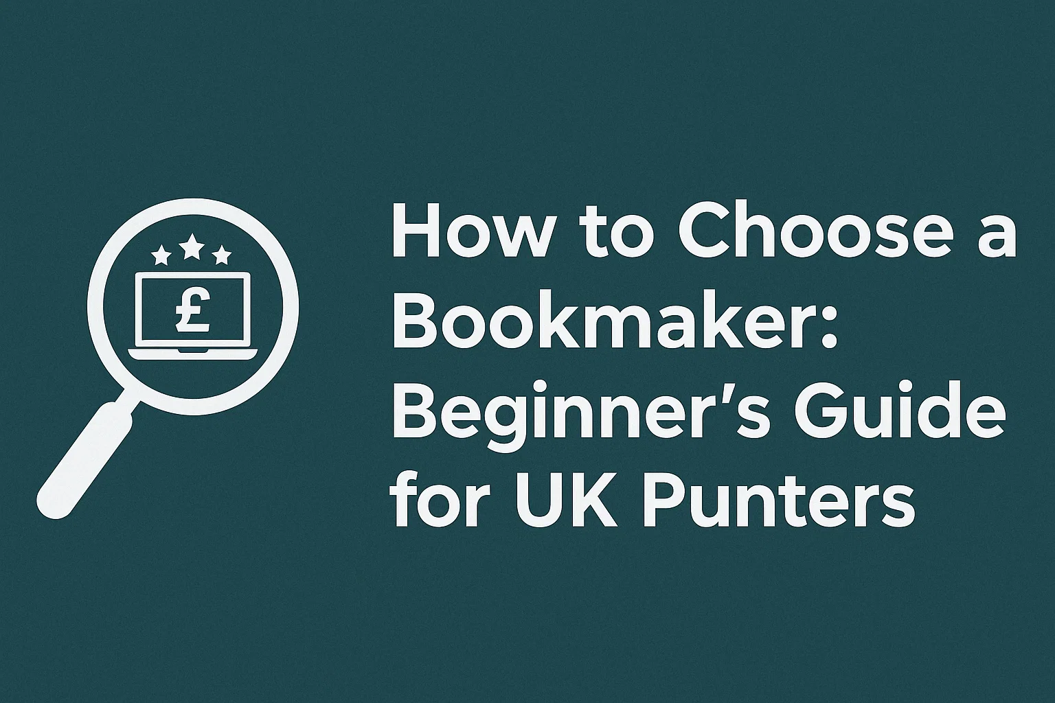 How to Choose a Bookmaker: Beginner's Guide for UK Punters